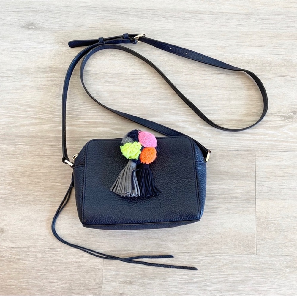 Rebecca Minkoff Sofia Mini Tassel Pom Pom Camera